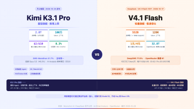 Kimi K3.1 Pro vs DeepSeek V4.1 Flash：2026 年国产旗舰如何选？