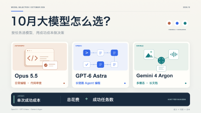 10 月大模型怎么选：Opus 5.5、GPT-6 Astra、Gemini 4 Argon 实测对比