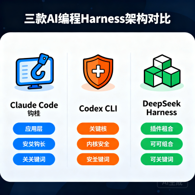 DeepSeek Harness vs Codex vs Claude Code：三款 AI 编程 Harness 深度对比