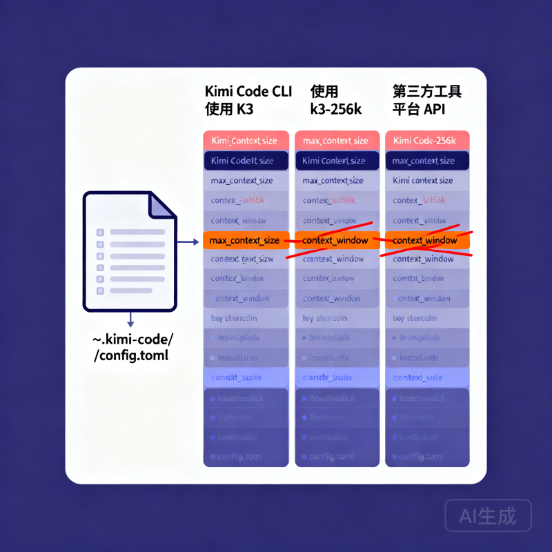 Kimi Code 配置 Kimi K3 排错指南：模型 ID 混淆、config.toml 字段陷阱与 401 错误全解