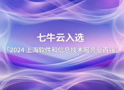 五度上榜！七牛云入选「2024 上海软件和信息技术服务业百强」