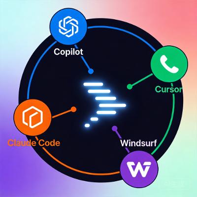 主流 AI 编程工具横向对比：Cursor、GitHub Copilot、Windsurf、Claude Code 深度评测
